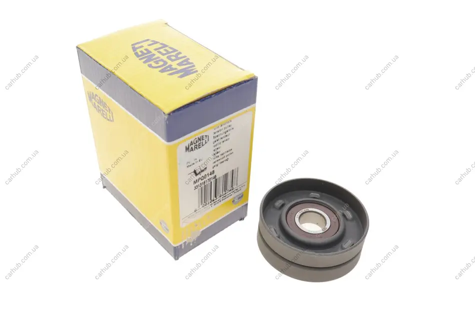Ролик генератора VW Caddy/Crafter1.4-1.6 i 95-10 (натяжний) (70x26x17) (MPQ0148) MAGNETI MARELLI 331316170148 (фото 1)