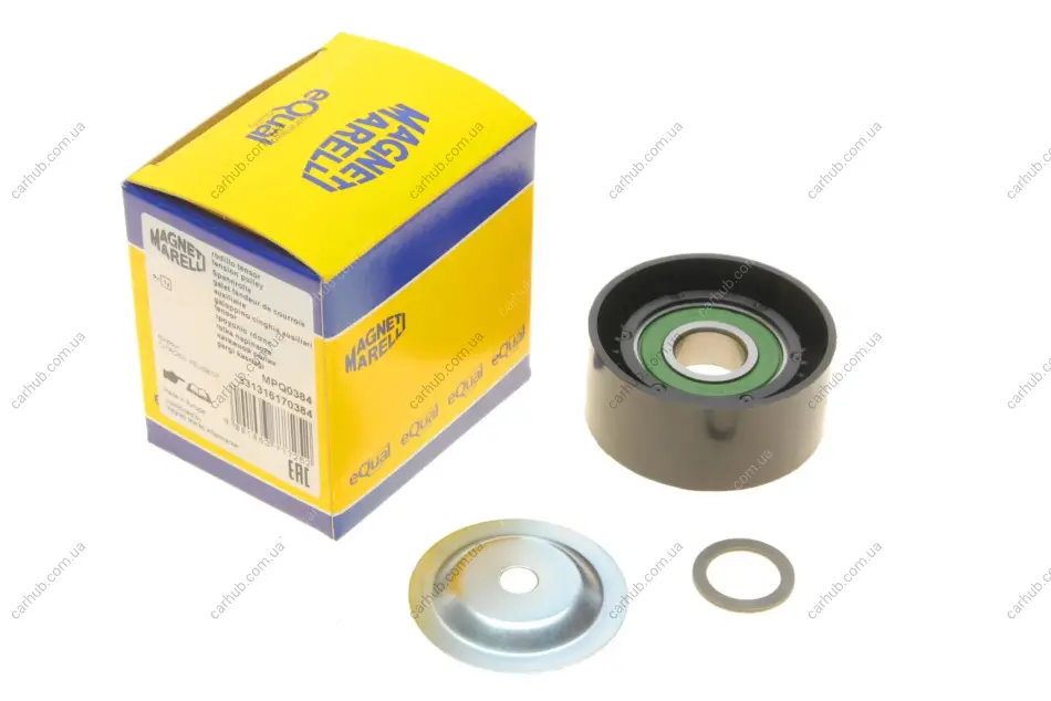 Ролик генератора Citroen Berlingo/Peugeot Partner1.4-1.6 96-15 (натяжний) (60x25) (MPQ0384) MAGNETI MARELLI 331316170384 (фото 1)