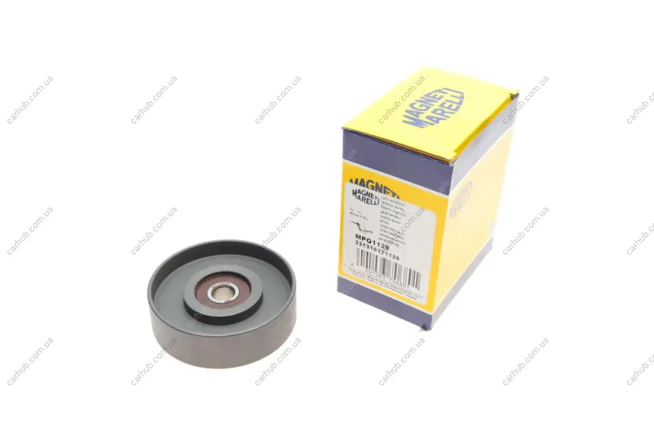 Ролик генератора Nissan Almera/Primera 1.5/1.6/1.8 92-07 (натяжний) (84x25) (MPQ1128) MAGNETI MARELLI 331316171128 (фото 1)