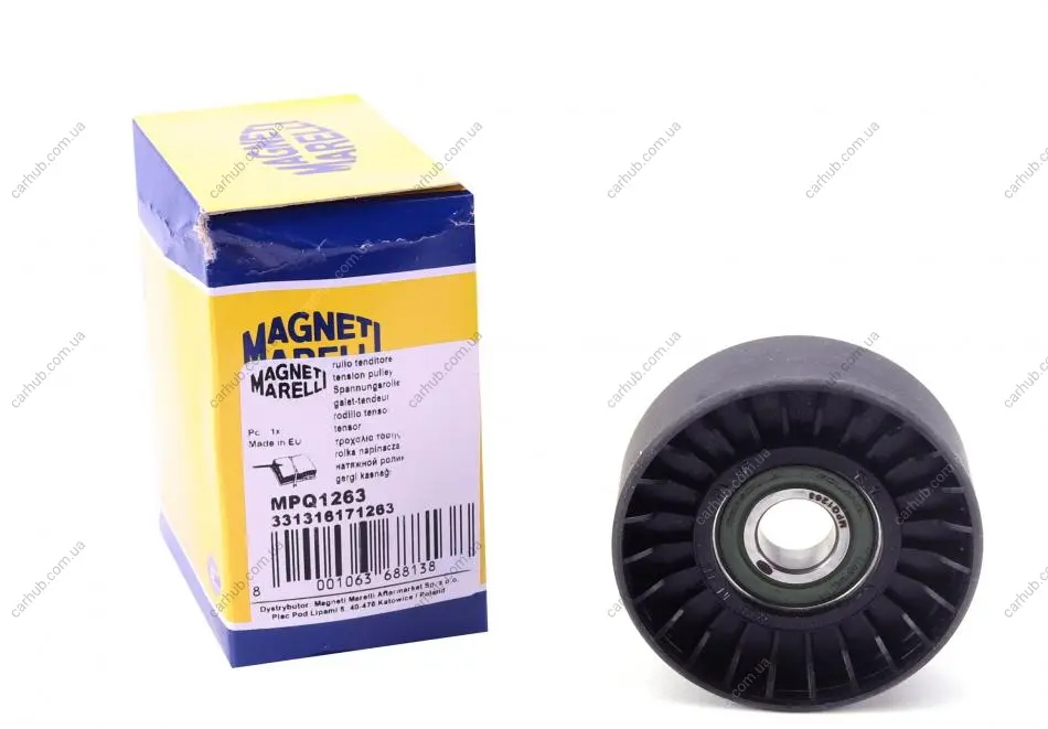 Ролик генератора Mitsubishi Outlander 2.0/2. 4 4WD 02-06 (натяжний) (MPQ1263) MAGNETI MARELLI 331316171263 (фото 1)