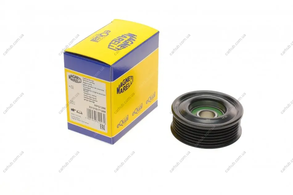 Ролик генератора Mazda 3 1.4/1.6 03-09 (натяжний) (MPQ1288) MAGNETI MARELLI 331316171288 (фото 1)