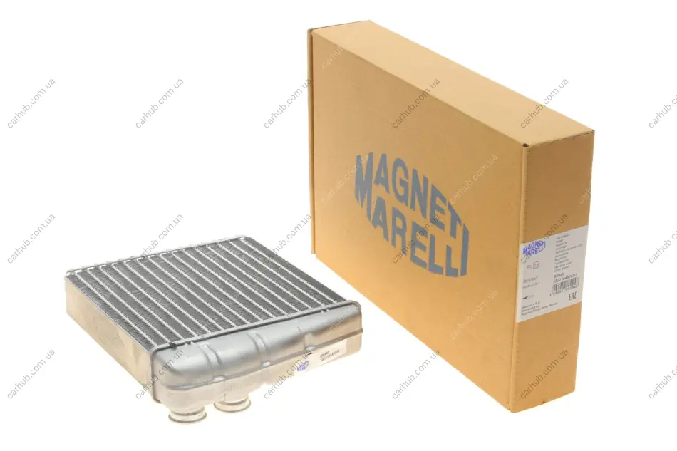 Радіатор пічки NISSAN MICRA C+C III, MICRA III, NOTE, NV200, NV200 / EVALIA RENAULT CLIO III, MODUS, TWINGO II, WIND 1.0-2.0 01.03- MAGNETI MARELLI 350218440000 (фото 1)