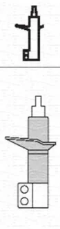 Амортизатор передн прав OPEL ASTRA H, ASTRA H CLASSIC, ASTRA H GTC, ZAFIRA B 1.2-2.2 01.04-04.15 MAGNETI MARELLI 352114070100