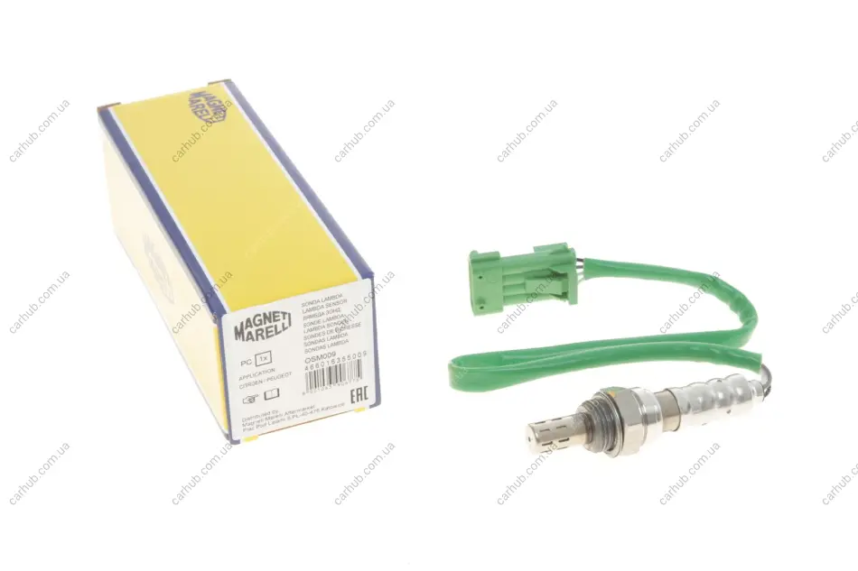 Лямбда зонд Citroen Berlingo/Peugeot Partner 1.4 96-11 (з обігрівом) MAGNETI MARELLI 466016355009 (фото 1)