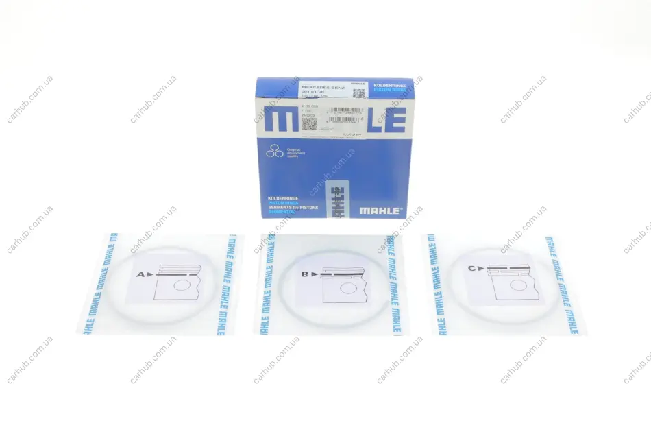 Кільця поршневі MB Sprinter 2.9TDI (89.00mm/STD) (2.5-2-3) MAHLE MAHLE / KNECHT 001 01 V0 (фото 1)