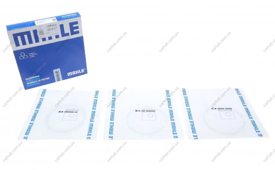 Кільця поршневі MB OM364-366 (97.50mm/STD) (2.5-2.5-4) MAHLE MAHLE / KNECHT 002 80 N0 (фото 1)