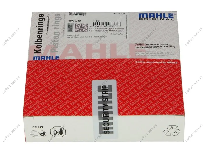 Кільця поршневі Opel Astra/Vectra 1.6i 00- (79.00mm/STD) (1.2-1.2-2) MAHLE MAHLE / KNECHT 012 21 N0 (фото 1)
