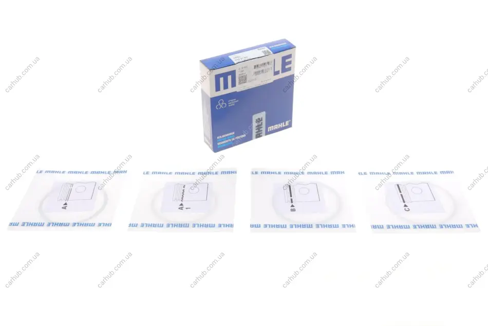 Кільця поршневі Opel Astra/Vectra 1.6i 00- (79.5mm/+0.5) (1.2-1.2-2) MAHLE MAHLE / KNECHT 012 21 N3 (фото 1)