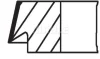 Кільця поршневі Ford Focus 1.8i 06-12/Mondeo 1.8i 00-07 (83.51mm/+0.5) (1.2-1.2-2.5) MAHLE MAHLE / KNECHT 015 68 N2 (фото 2)
