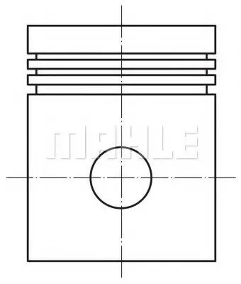 Поршень RENAULT LOGAN I K7J 1.4/1.4LPG 03- (80mm/+0,5) MAHLE / KNECHT 022 27 02 (фото 1)