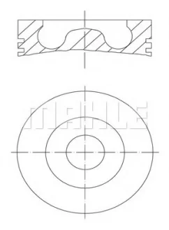 Поршень AUDI/SEAT/SKODA/VW 2.0 TDI 03-13 (81.51mm/+0.5) MAHLE / KNECHT 028 02 02