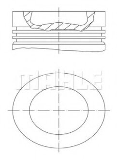 Поршень VW T5 2.0TDI (81.00mm/STD) MAHLE / KNECHT 028 PI 00100 000