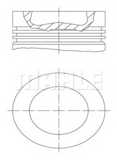 Поршень VW T5 2.0TDI (81.50mm/+0.50) MAHLE MAHLE / KNECHT 028 PI 00100 002