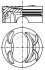 Поршень Audi A1/A3/Skoda Octavia II/Superb II/VW Golf V/VI/Passat 1.4 TSI/TFSI 07-16 (77.01mm/+0.50) MAHLE / KNECHT 028 PI 00118 002 (фото 1)