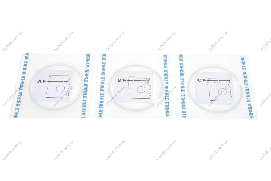 Кільця поршневі VW T5 2.0i 03-15 (83.01mm/+0.5) (1. M 1.2 Mo2. M 1.5 IW3. DSF 2.0 Cr) MAHLE MAHLE / KNECHT 030 31 N1 (фото 1)