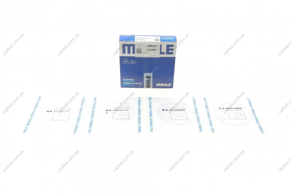Кільця поршневі Skoda Fabia 1.2 01-14/VW Golf IV 1.6 00-06 (76.51mm/STD) (1.2-1.5-2.5) MAHLE MAHLE / KNECHT 030 82 N0 (фото 1)