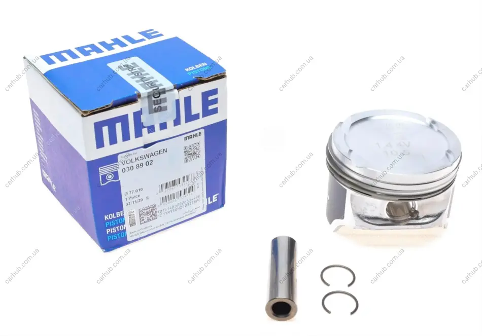 Поршень VW Caddy 1.4i 00- (77.01mm/+0.5) MAHLE / KNECHT 030 89 02 (фото 1)