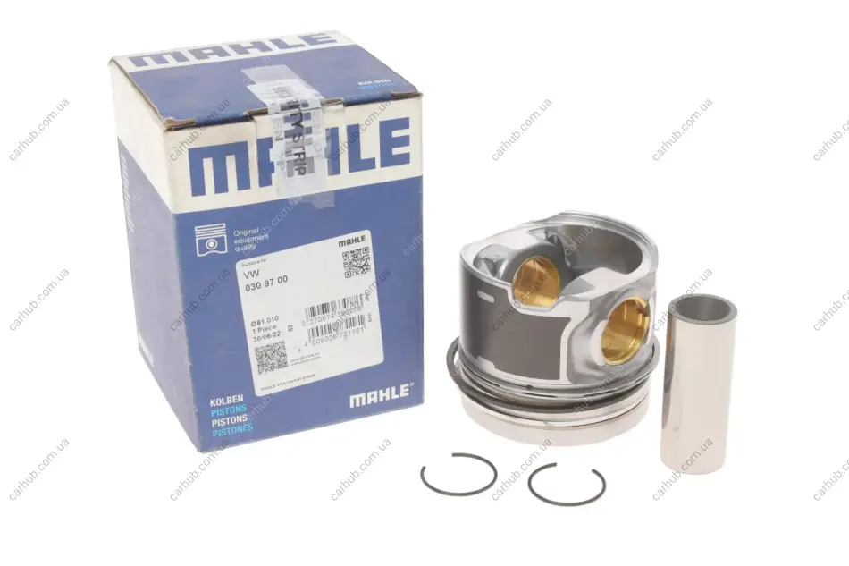 Поршень VW T5 2.5TDI (81.01mm/STD) (1-2 циліндр) MAHLE / KNECHT 030 97 00 (фото 1)