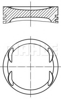 Поршень MAHLE / KNECHT 0309900