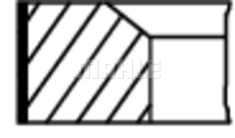Кільця поршневі Citroen C5 04- (82.7mm/STD) (1.2-1.5-2.0) MAHLE / KNECHT 031 86 N0
