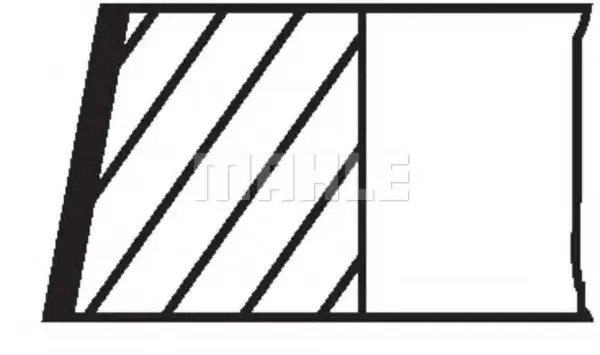 Кільця поршневі SAFRANE II (B54_) 2.5 20V 96-00 MAHLE / KNECHT 038 14 N0 (фото 1)