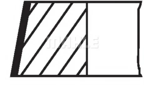 Кільця поршневі SAFRANE II (B54_) 2.5 20V 96-00 MAHLE / KNECHT 038 14 N0
