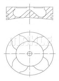 Поршень BMW 3 (E46/E90)/5 (E60/E61) 3.0 02-08 (84,25) MAHLE / KNECHT 081 PI 00103 001