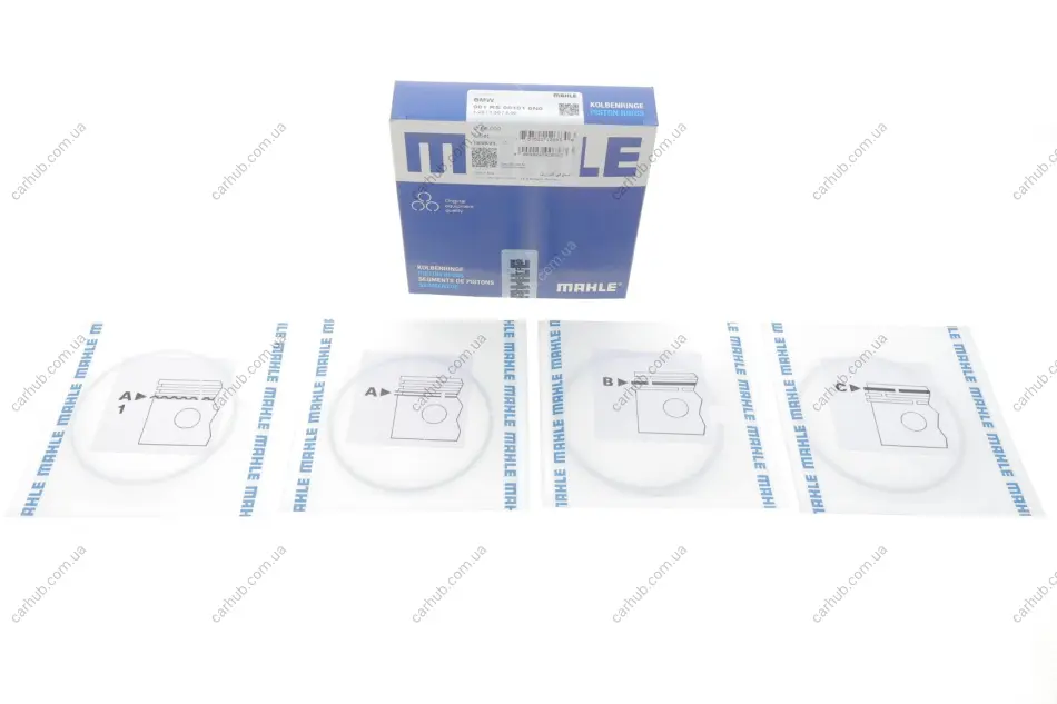 Кільця поршневі BMW 1/3/5 N40/42/45/46 1.6-2.0i (84.00mm/STD) (1.2-1.5-2) MAHLE MAHLE / KNECHT 081 RS 00101 0N0 (фото 1)
