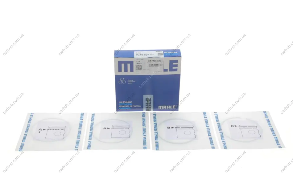 Кільця поршневі BMW 1 (F20/F21)/3 (F30/F80) 1.4-2.0i (N13) (77.00mm/STD) (1.2-1.5-2) MAHLE MAHLE / KNECHT 081 RS 00104 0N0 (фото 1)