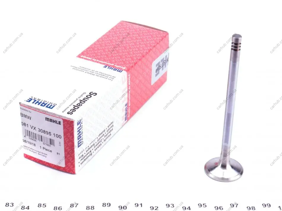 Клапан (впуск/випуск) BMW 3 (E46)/5 (E60)/6 (E63) M47/M57 2.0/3.0D 99-10 (26x6x100) MAHLE / KNECHT 081 VX 30895 100 (фото 1)