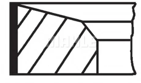 Кільця поршневі PAJERO/GALANT 2.3-2.5TD 80- (91.1mm) MAHLE / KNECHT 676 13 N0