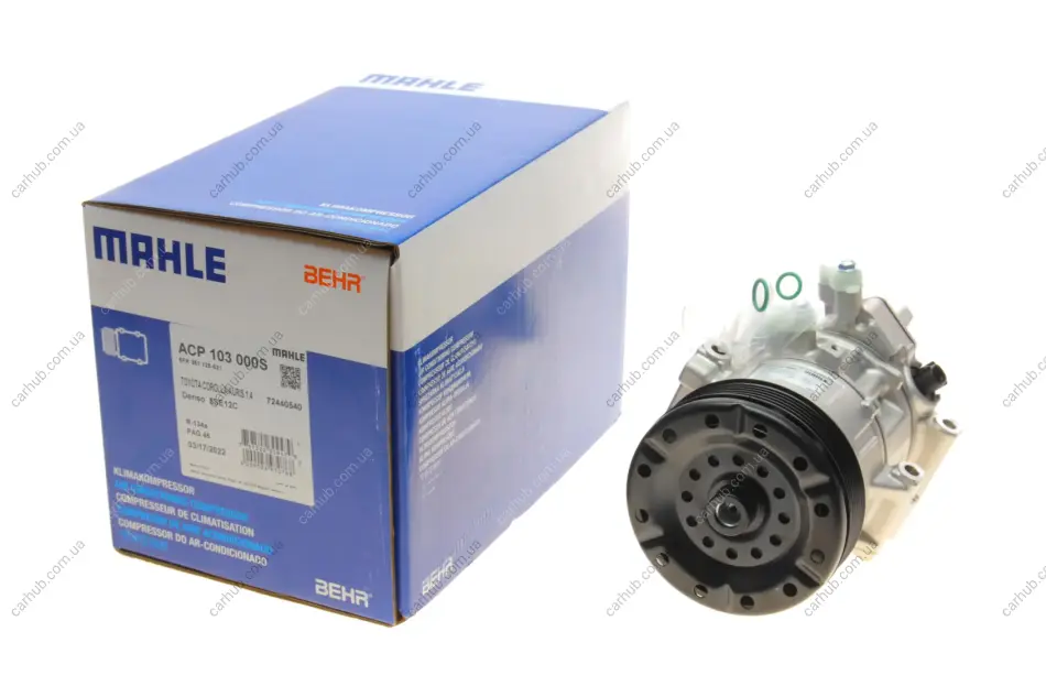 Компресор кондиціонера Toyota Avensis 1.6/1.8 03-08 MAHLE / KNECHT ACP 103 000S (фото 1)
