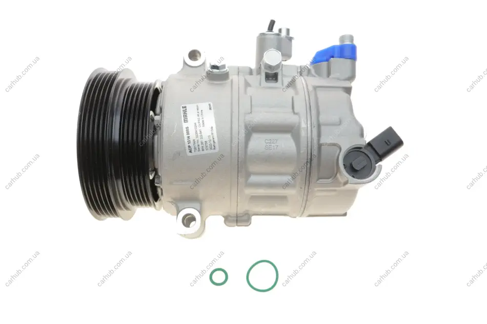 Компресор кондиціонера VW Jetta 2.5FSI 10-/Audi TT 2.5 RS 09-14/Q3 2.5 RS 13-18 (d=110mm + d=127mm) MAHLE MAHLE / KNECHT ACP 1314 000S (фото 1)