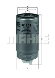 Фільтр паливний Mascott 3.0dCi 04- MAHLE / KNECHT KC 103