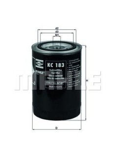Фото фільтр паливний MAHLE / KNECHT KC183 Фільтр паливний MAHLE / KNECHT KC183