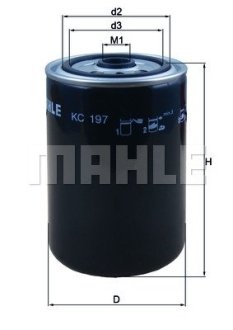 Фильтр топливный KNECHT MAHLE / KNECHT KC 197