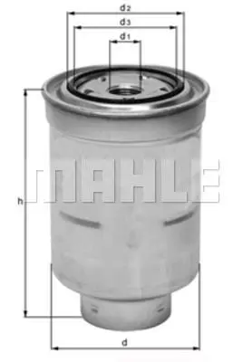 Паливний фільтр ISUZU D-MAX II TOYOTA AURIS, AVENSIS, COROLLA, COROLLA VERSO, DYNA, HIACE IV, HILUX V, LAND CRUISER, LAND CRUISER 100, LAND CRUISER PRADO, TOYOACE 1.4D-4.2D 08.89- MAHLE / KNECHT KC389 (фото 1)