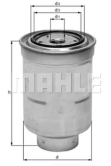 Паливний фільтр ISUZU D-MAX II TOYOTA AURIS, AVENSIS, COROLLA, COROLLA VERSO, DYNA, HIACE IV, HILUX V, LAND CRUISER, LAND CRUISER 100, LAND CRUISER PRADO, TOYOACE 1.4D-4.2D 08.89- MAHLE / KNECHT KC389
