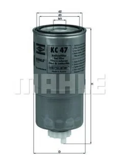Фільтр паливний BMW 325/525 td 91-95 MAHLE / KNECHT KC 47