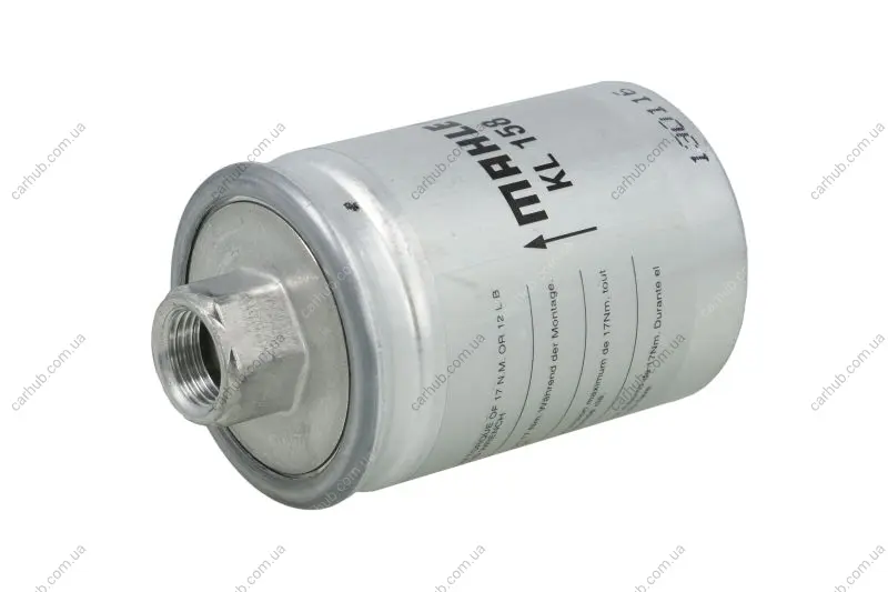 Паливний фільтр BUICK CENTURY, ELECTRA, REGAL, SKYLARK CADILLAC ALLANTE, CIMARRON, DEVILLE, ELDORADO, ESCALADE, SEVILLE II CHEVROLET ASTRO, AVALANCHE, BERETTA, BLAZER S10, C2500 1.0-8.1 07.70- MAHLE / KNECHT KL158 (фото 1)