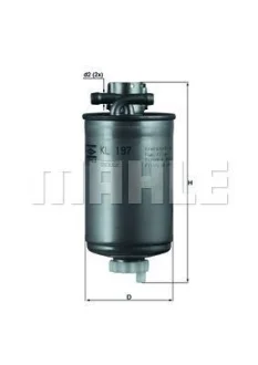 Фільтр паливний Audi A2 1.2/1.4TDI 00-05 MAHLE / KNECHT KL197