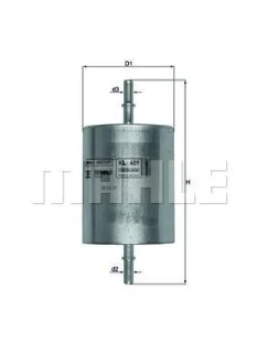 Фільтр паливний Transit/Mondeo III 1.8/2.0/2.3 16V/2.5/3.0 V6 00- MAHLE / KNECHT KL 409