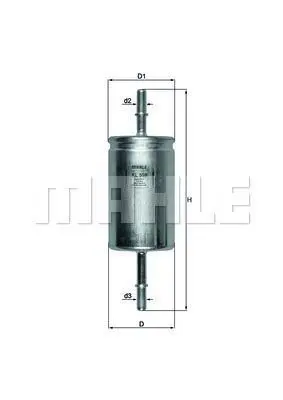 Фільтр паливний Connect 1.8 16V 02-/Focus 1.4-2.0 16V 99-04 MAHLE / KNECHT KL 559 (фото 1)
