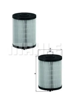 Фільтр паливний VW Touareg 3.0TDI 02-10 /Phaeton 5.0 V10 TDI 02-06 MAHLE / KNECHT KX 200D/S