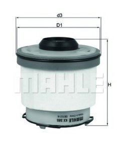 Фильтр топливный KNECHT MAHLE / KNECHT KX 385D