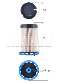 Паливний фільтр AUDI Q3 VW CC B7, PASSAT ALLTRACK B7, PASSAT B6, PASSAT B7, SHARAN, TIGUAN 1.6D/2.0D 09.07-06.22 MAHLE / KNECHT KX592