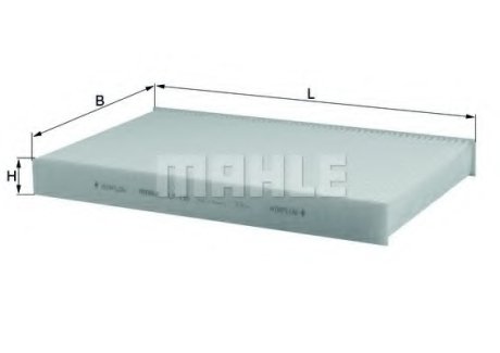 Фільтр салону Citroen C2/C3/C4/Peugeot 307/308 00- MAHLE MAHLE / KNECHT LA 138