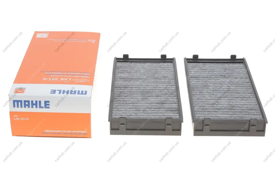 Фільтр салону BMW X5 (E70)/ X6 (E71/E72) 08- (к-кт 2 шт.) KNECHT MAHLE / KNECHT LAK 221/S (фото 1)