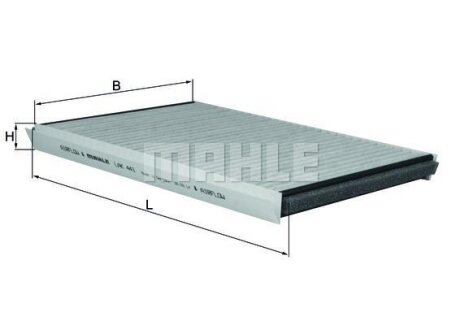 Фільтр салону Hyundai I30/Kia Cee\'d 06- (вугільний) MAHLE / KNECHT LAK 441