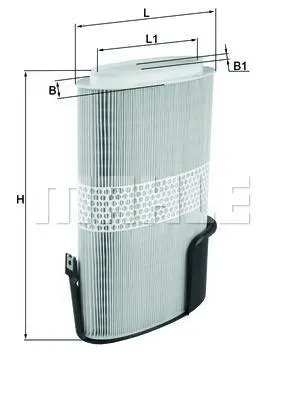 Фільтр повітряний MAHLE / KNECHT LX10096 (фото 1)